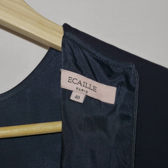 ECAILLE Paris Sleeveless Blue Bodycon Size 40 - Picture 10 of 12